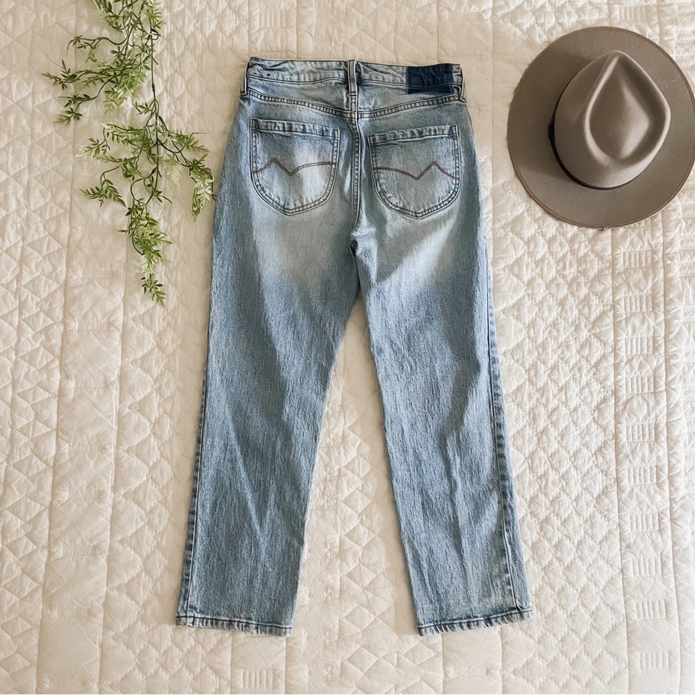Cleo + Wolf Slim Straight Denim Jeans - Picture 3 of 4